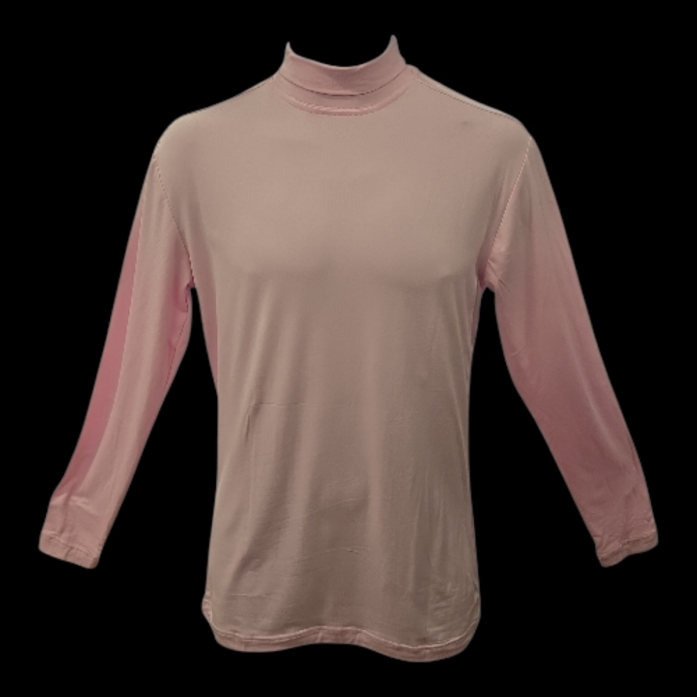 ST. PATRICK LONG SLEEVE PINK POLY/ SPANDEX TURTLENECK. TN